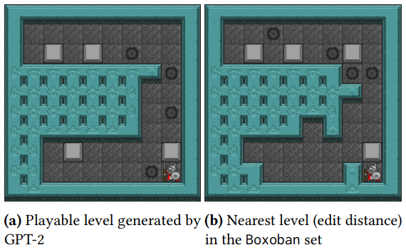 Level generation results from "Level generation through large language models"